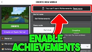 How To Get Achievements In Creative Mode Minecraft Bedrock Edition 2024 [upl. by Suoicerp]