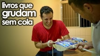 Livros que grudam sem cola EXPERIÊNCIA de FÍSICA  atrito [upl. by Suivatra]