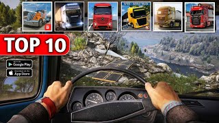 TOP 10 BEST Truck Simulator Games for Android amp IOS 2024 trucksimulator [upl. by Llerrad]