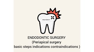 ENDODONTIC SURGERY periapical surgery basic steps indications contraindicationsbds surgeryday [upl. by Htrap]