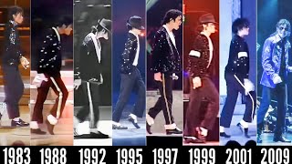 Michael Jackson Billie Jean Moonwalk Evolution 19832009  High Quality [upl. by Bough]