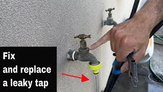 How to fix a leaking dripping outdoor tap [upl. by Carissa]