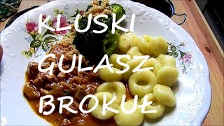 Jak zrobić obiadKluski śląskie gulasz brokuły przepis [upl. by Willtrude755]