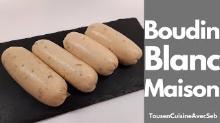 RECETTE de BOUDIN BLANC MAISON Tous en cuisine avec Seb [upl. by Nyrual]