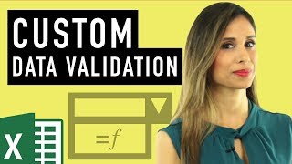 Excel Custom Data Validation Use formulas to check for text numbers amp length [upl. by Dahsra]