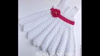 Crochet Patterns for free crochet baby dress 2129 [upl. by Acirahs]