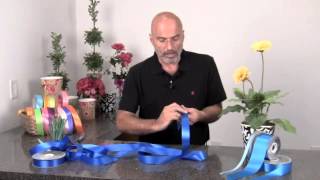 How to tie a floral bow for a potted plant [upl. by Sad464]