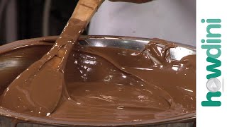 Melting chocolate How to melt and temper chocolate [upl. by Ful]