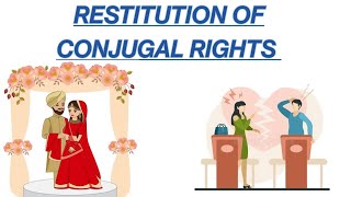 Restitution of Conjugal Rights Sec9 Hindu Marriage ActHindu law Family Law [upl. by Letsyrk]