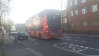 2542 YY16YKK on the Bus Route 345 in Brixton Police Station to Peckham Bus Station [upl. by Enilamme]