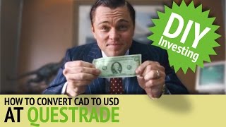 Norberts Gambit at Questrade  DIY Investing with Justin Bender [upl. by Ryter]