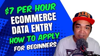 Data Entry Ecommerce Online Jobs Work From Home Fro Beginners New 2024 [upl. by Eiramoj]