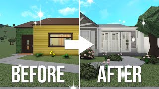 Renovating The Bloxburg Starter House Into a Realistic House Roblox [upl. by Langelo]