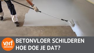 Hoe schilder je een vloer met vloercoating [upl. by Petty]