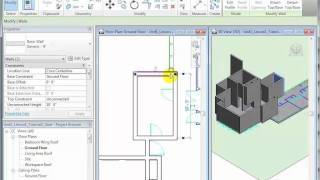 Revit Architecture  Modeling Exterior and Interior Walls  Lesson 1 [upl. by Aelegna]