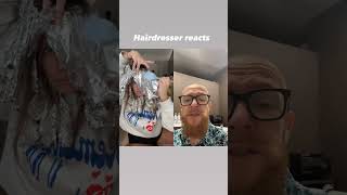 Hairdresser Reacts To Rainbow Hair Color That Also Glow 🤯 [upl. by Aldous]