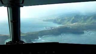 Madeira Funchal A320 cockpit landing [upl. by Shere]