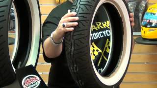 Dunlop Cruisemax Wide White Wall Motorcycle Tire Review [upl. by Clova]