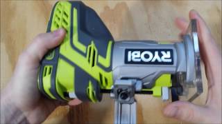 Ryobi P601 One 18V Cordless Trim Router Review [upl. by Zanas]