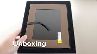 Nixplay Iris 8quot WiFi Cloud Digital Photo Frame Unboxing amp Initial Setup [upl. by Okimat]