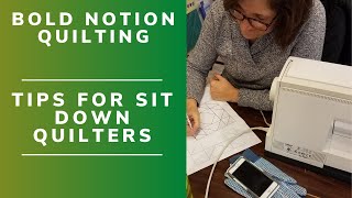 Sit down Free Motion Quilting Tips to get started [upl. by Okiman]