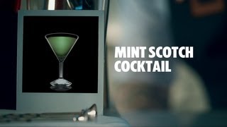 MINT SCOTCH COCKTAIL DRINK RECIPE  HOW TO MIX [upl. by Ahsoj]