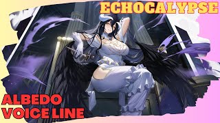 ECHOCALYPSE x OVERLORD  Albedo Voice Line quot Japanese Audio quot [upl. by Asserac]