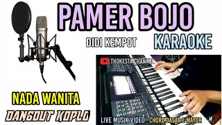 PAMER BOJO KARAOKE DANGDUT KOPLO NADA WANITA [upl. by Akissej]