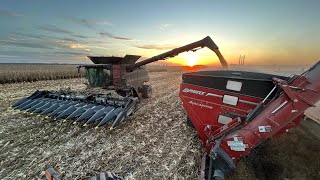 Picking 136k Bushel of White Corn In 3 Days With One Case IH 9250 To Finish Harvest 2023 S4 E49 [upl. by Nitaf]