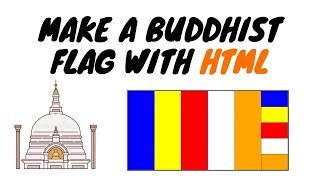 Make a Buddhist flag with HTML [upl. by Tita]