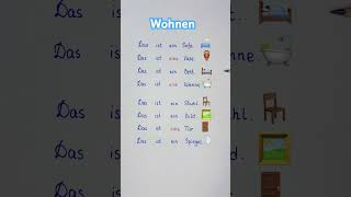 Wohnen Möbel deutsch deutschlernen deutschkurs german learngerman deutschonline daf shorts [upl. by Anthony]