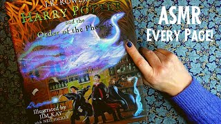 ASMR  5th Harry Potter Book  Beautifully Illustrated Every Page Show amp Tell  Whispered [upl. by Snodgrass]