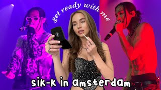 grwm for the SIKK CONCERT in AMSTERDAM pop a lot tour 2023 [upl. by Venita]