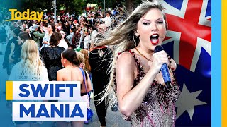 96000 fans pack the MCG for night two of Taylor Swifts Australian tour  Today Show Australia [upl. by Sinnal]