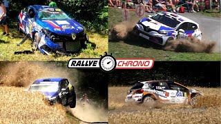 Rallye du Rouergue 2022  Big Crash amp Mistakes  RallyeChrono [upl. by Nrubua]