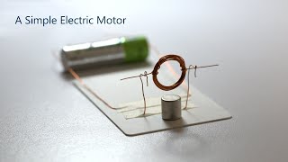 HOW TO BUILD A SIMPLE ELECTRIC MOTOR [upl. by Wichman]