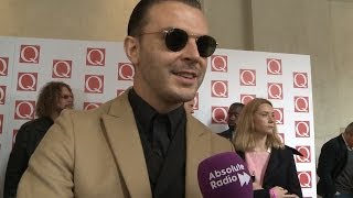 Q Awards 2013 Theo Hutchcraft Hurts interview on Absolute Radio [upl. by Eiramik]