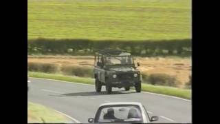 Land Rover Defender Wolf Sankey Trailer On Road and off Road Driving British Army Training Part 2 [upl. by Nonnel]