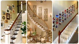 Staircase Wall Decor Ideas to Give Your Home a Fresh Look  Indoor Stairs Wall Decoration Ideas [upl. by Aerdua681]