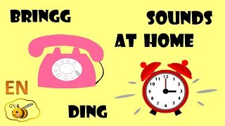 Sounds at home for kids babies First words for toddlers to read Onomatopoeia for kids [upl. by Assyram]