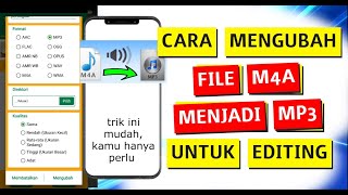 Cara Merubah dan Mengubah m4a Menjadi mp3 [upl. by Ennoved]