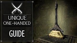 Skyrim  All Unique One Handed Weapons Guide [upl. by Eleanor]