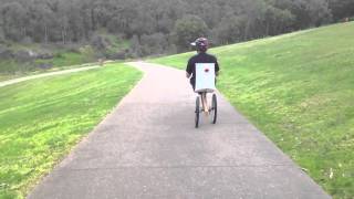 Steves Leaning Wooden Recumbent Trike [upl. by Justinian]