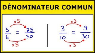 Mettre des Fractions sur un Dénominateur Commun [upl. by Assyle]