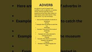 Understanding Adverbs WITH EXAMPLE [upl. by Dahcir]