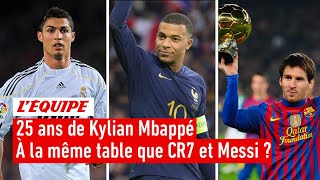 25 ans de Kylian Mbappé  Où en étaient Ronaldo et Messi au même âge [upl. by Schecter]