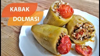 KIYMALI KABAK DOLMASI TARİFİKIYMALI ZEYTİNYAĞLI KABAK DOLMASI NASIL YAPILIR [upl. by Hinda808]