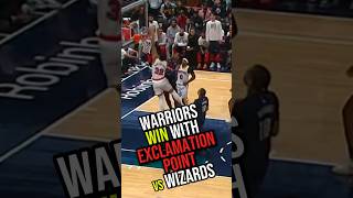 WARRIORS WIN WITH EXCLAMATION POINT vs Wizards  Highlights Nov 4 2024 goldenstatwarriors [upl. by Adnolat]