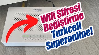 TURKCELL SUPERONLİNE WİFİ ŞİFRE DEĞİŞTİRME ZTE MODEM [upl. by Darrill]