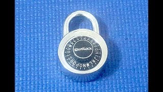 Picking 106 How to crack a cheap WordLock dial combination padlock [upl. by Asek]